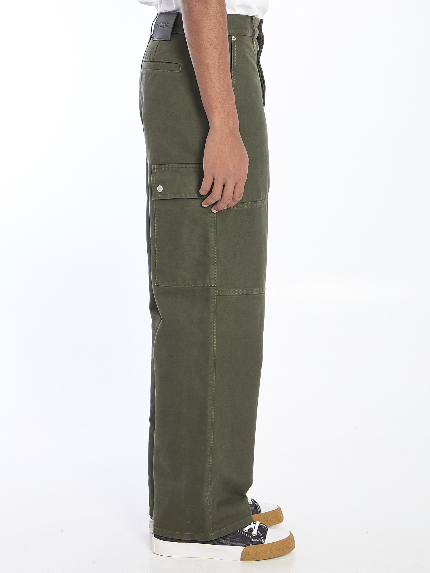 Loewe Cargo Trousers Utility Multiple Pockets In Green