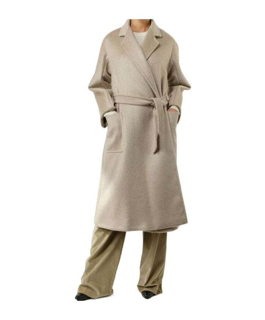 Shop Max Mara Double-sided Ludmilla Icon Coat In Nude