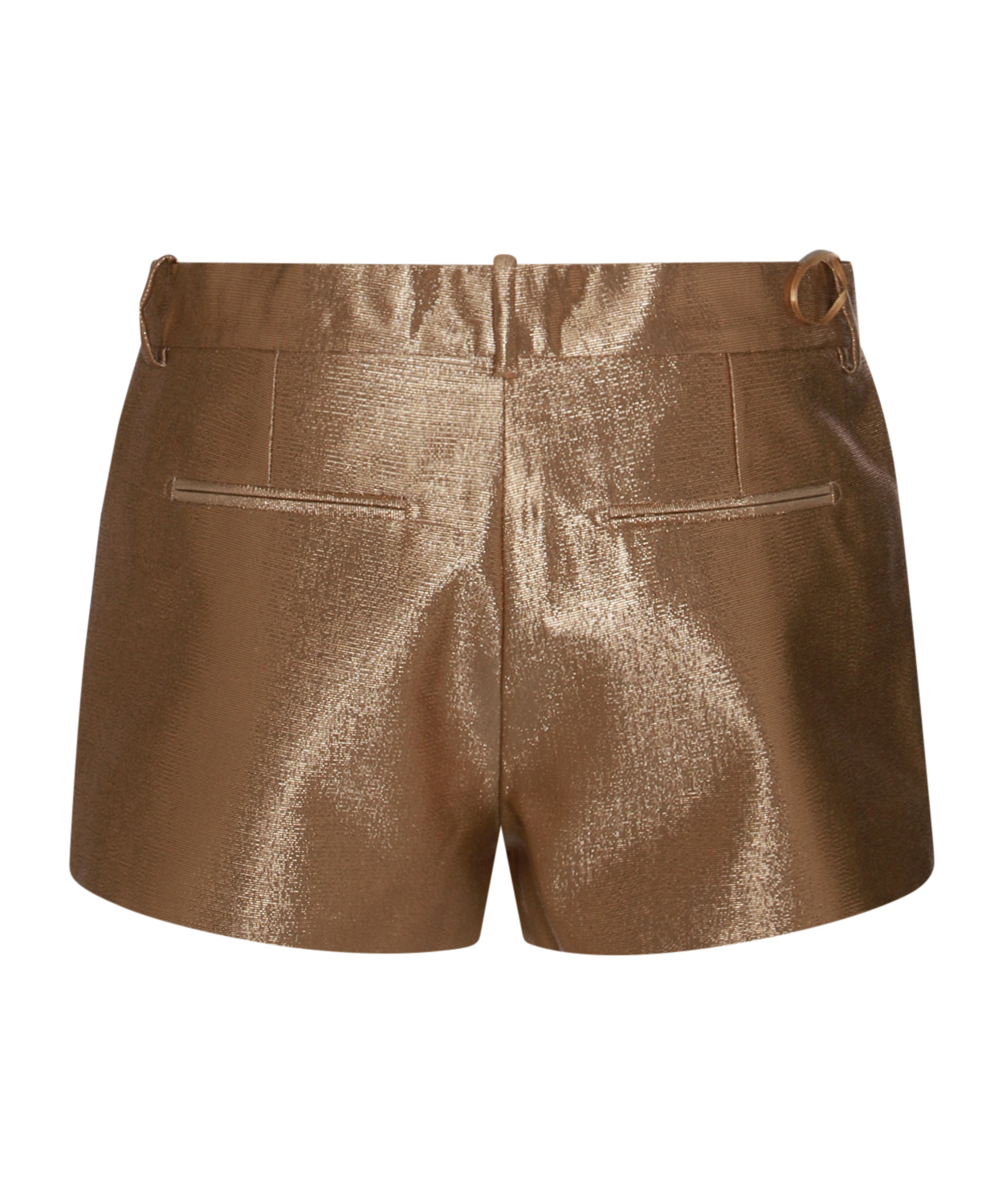 Shop Tom Ford Lurex-detail High-waisted Shorts In Brown