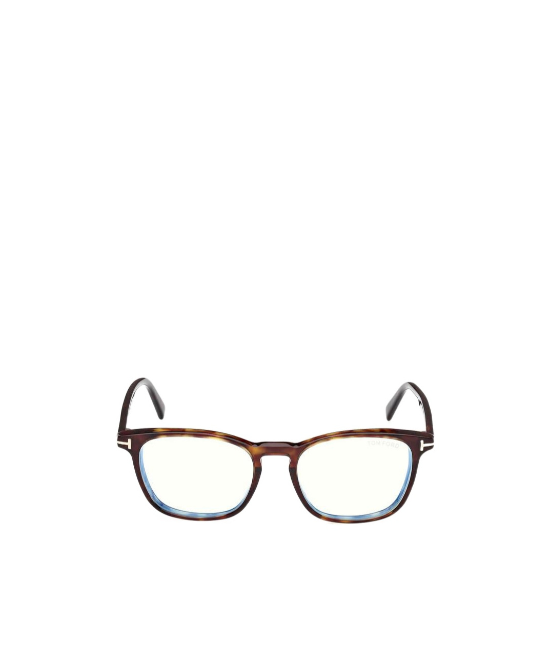 Tom Ford 50mm Round Blue Block Filter Optical Glasses In White