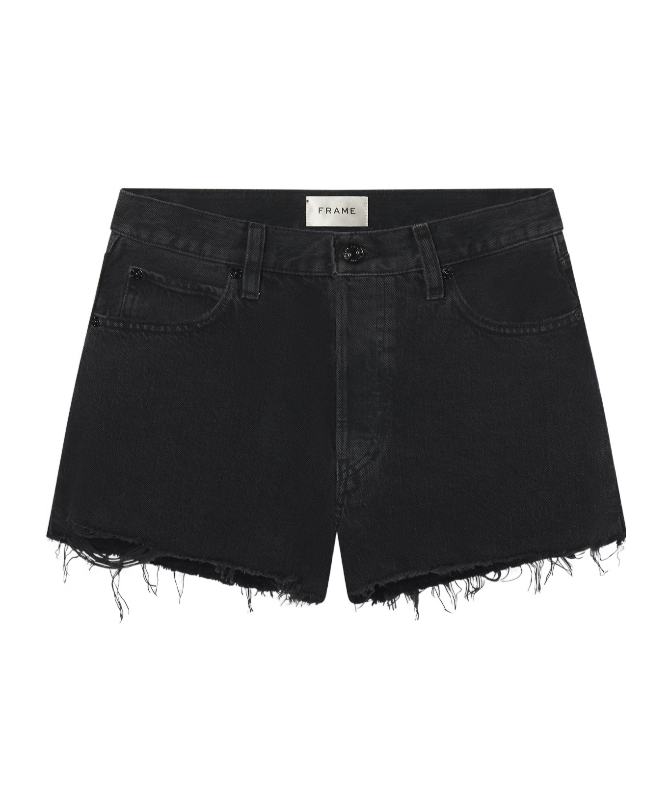 Frame Denim Shorts With Belt Loops