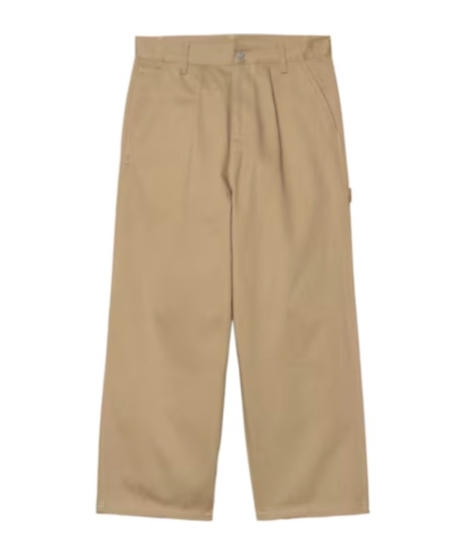 Carhartt Wip Holden Trousers In Leather Beige In Brown