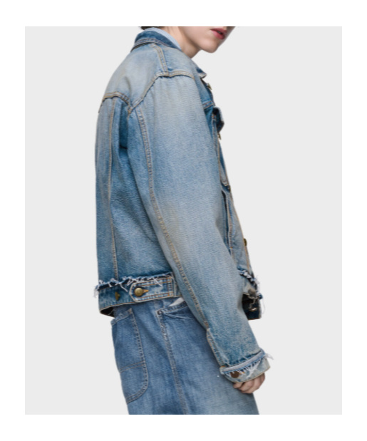 Maison Margiela Light Blue Cotton Denim Jacket