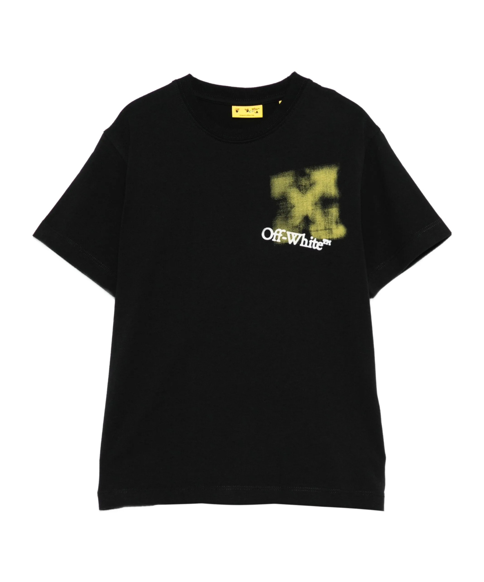 Off-white Spray-print T-shirt In Black