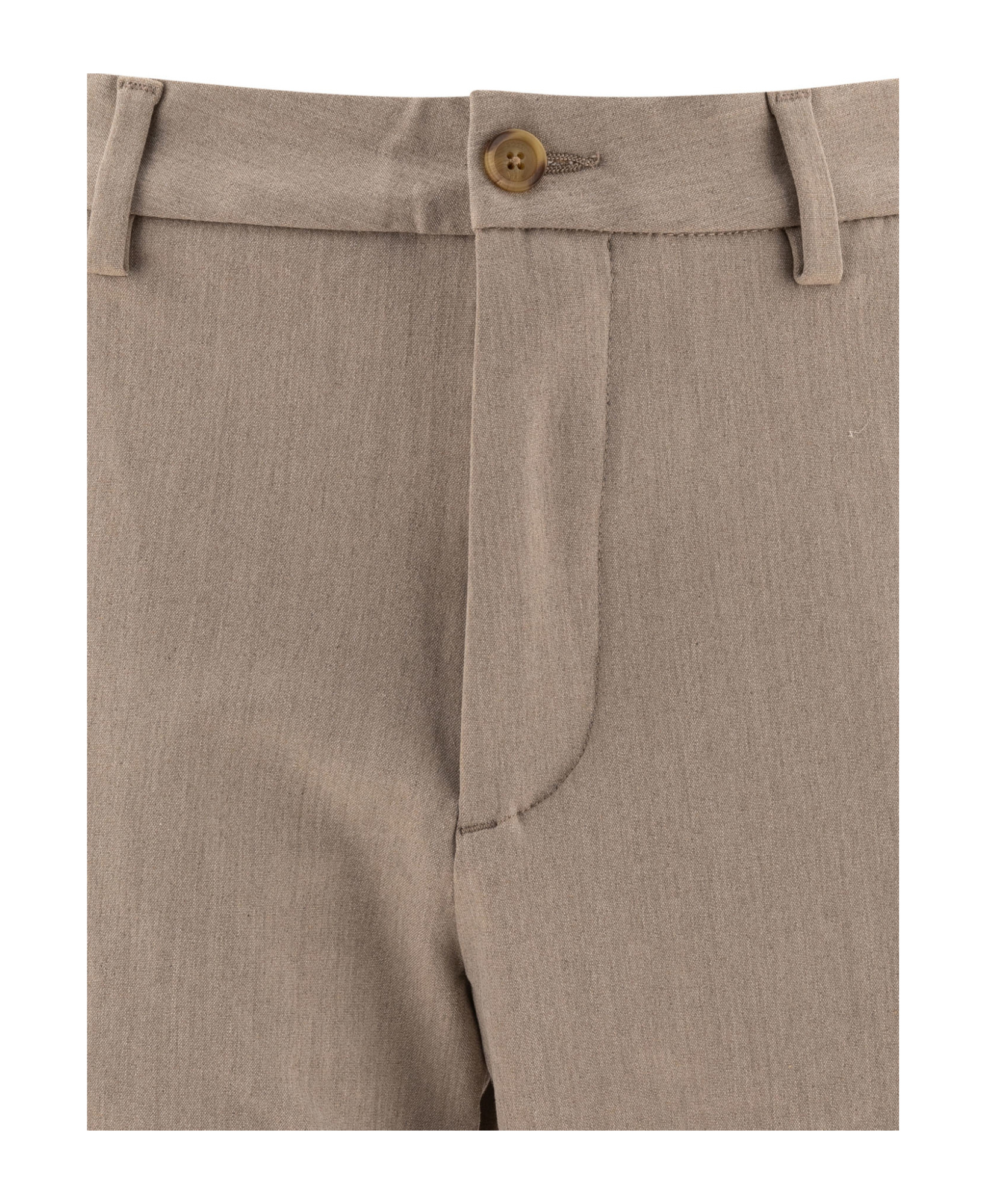 Hugo Boss Belt-loop Casual Pants In Nude