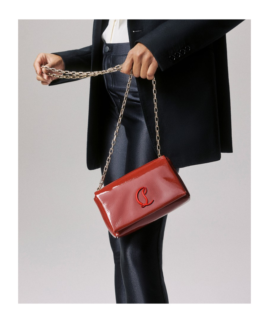 Shop Christian Louboutin Louibi54 Clutch Bag In Red
