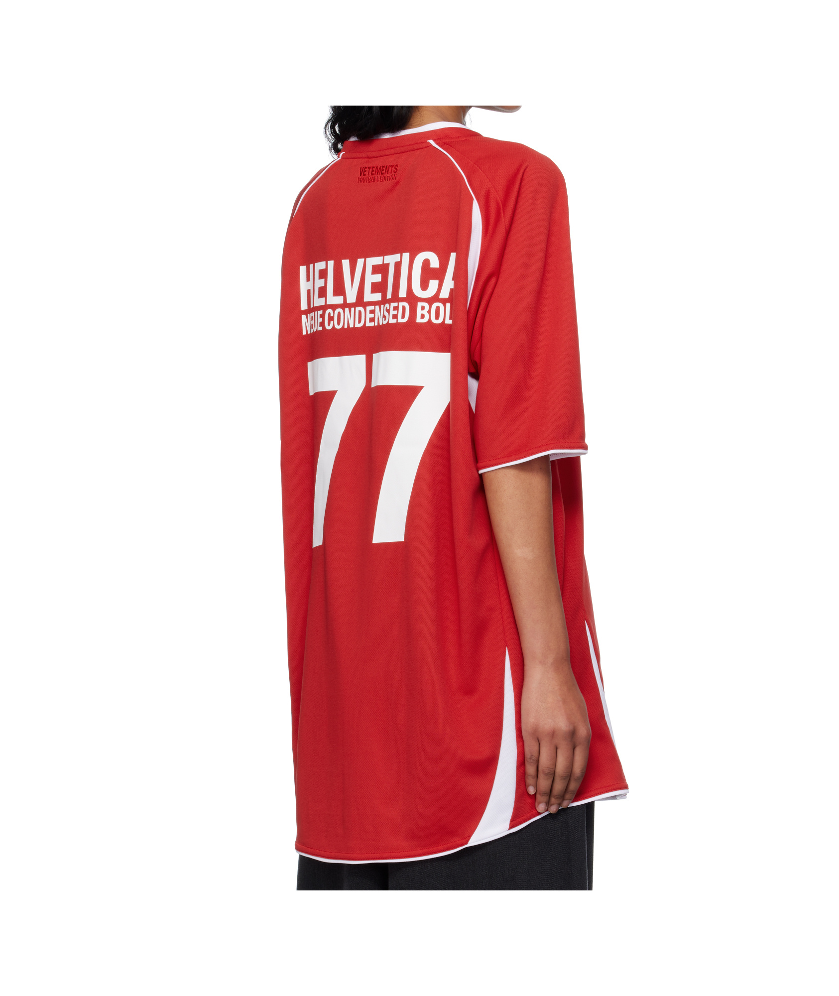 Vetements Trademark Football T-shirt In Red