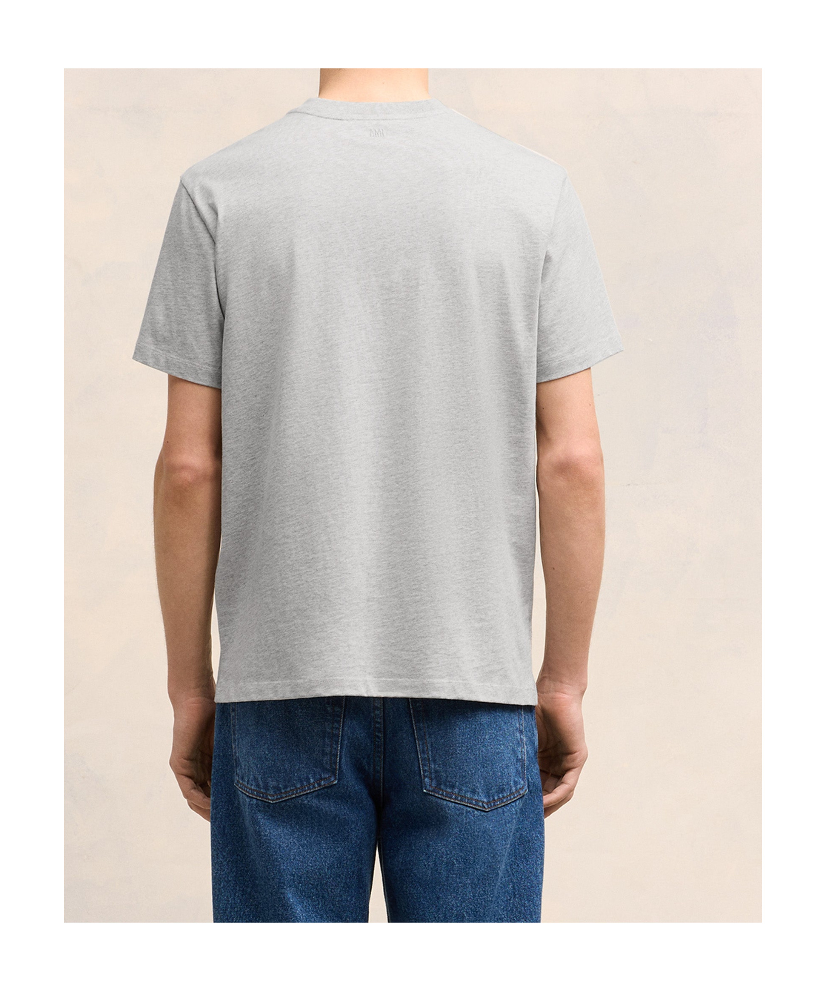Ami Alexandre Mattiussi Logo-embroidered Organic Cotton T-shirt In White