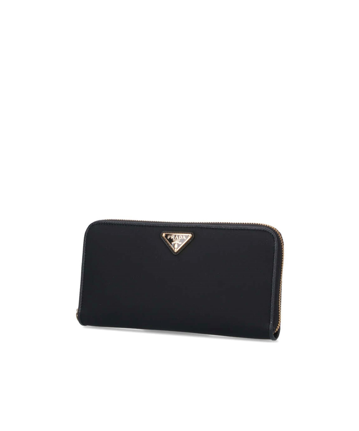 Prada Women Large Logo Wallet In Black