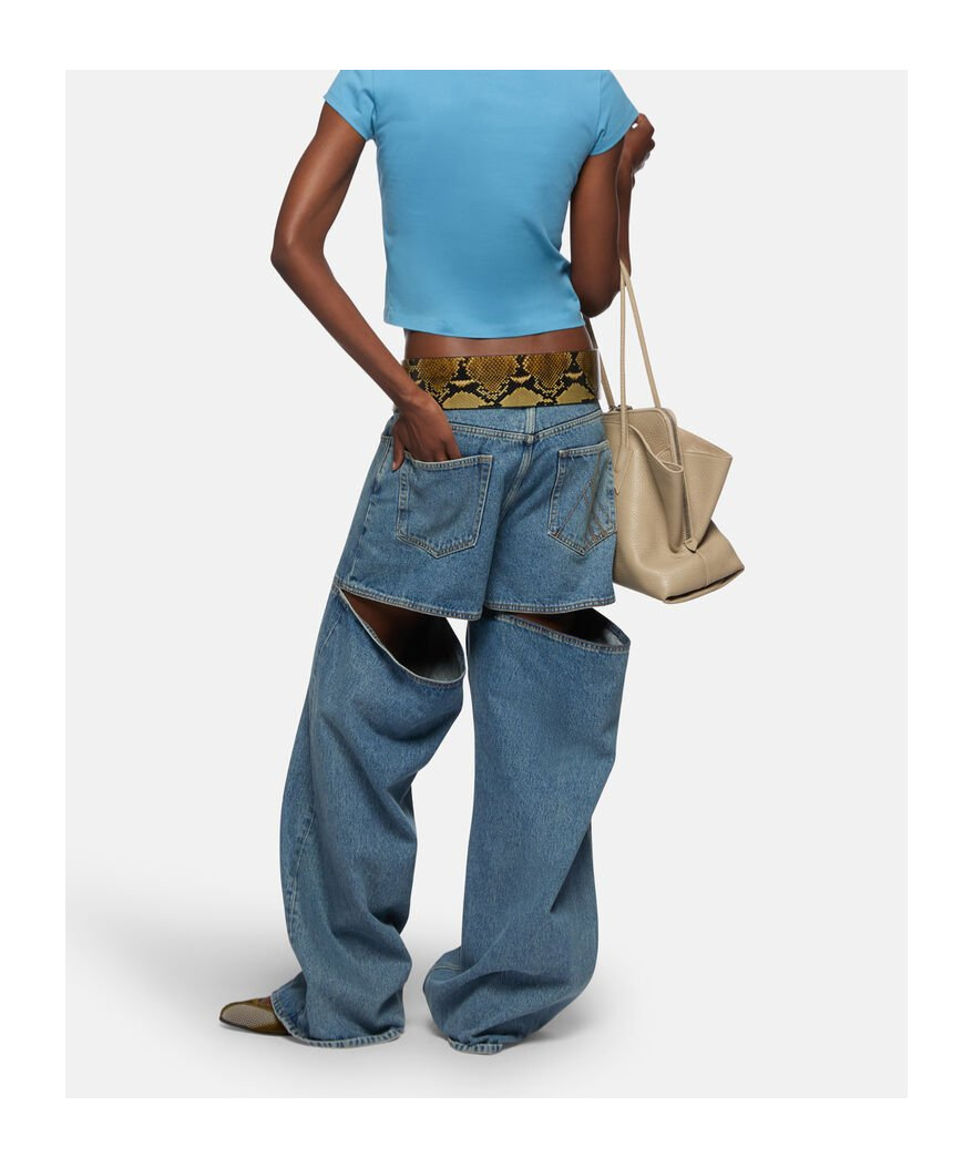 Attico Long Denim Jeans