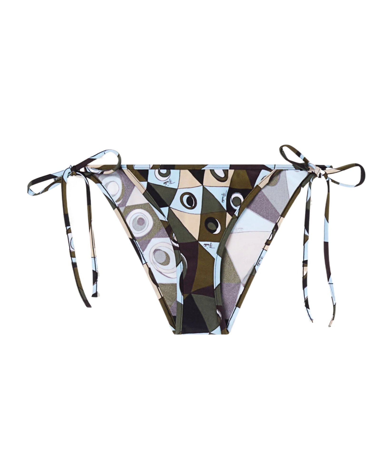 Pucci Occhi-print Bikini Bottoms In Multi