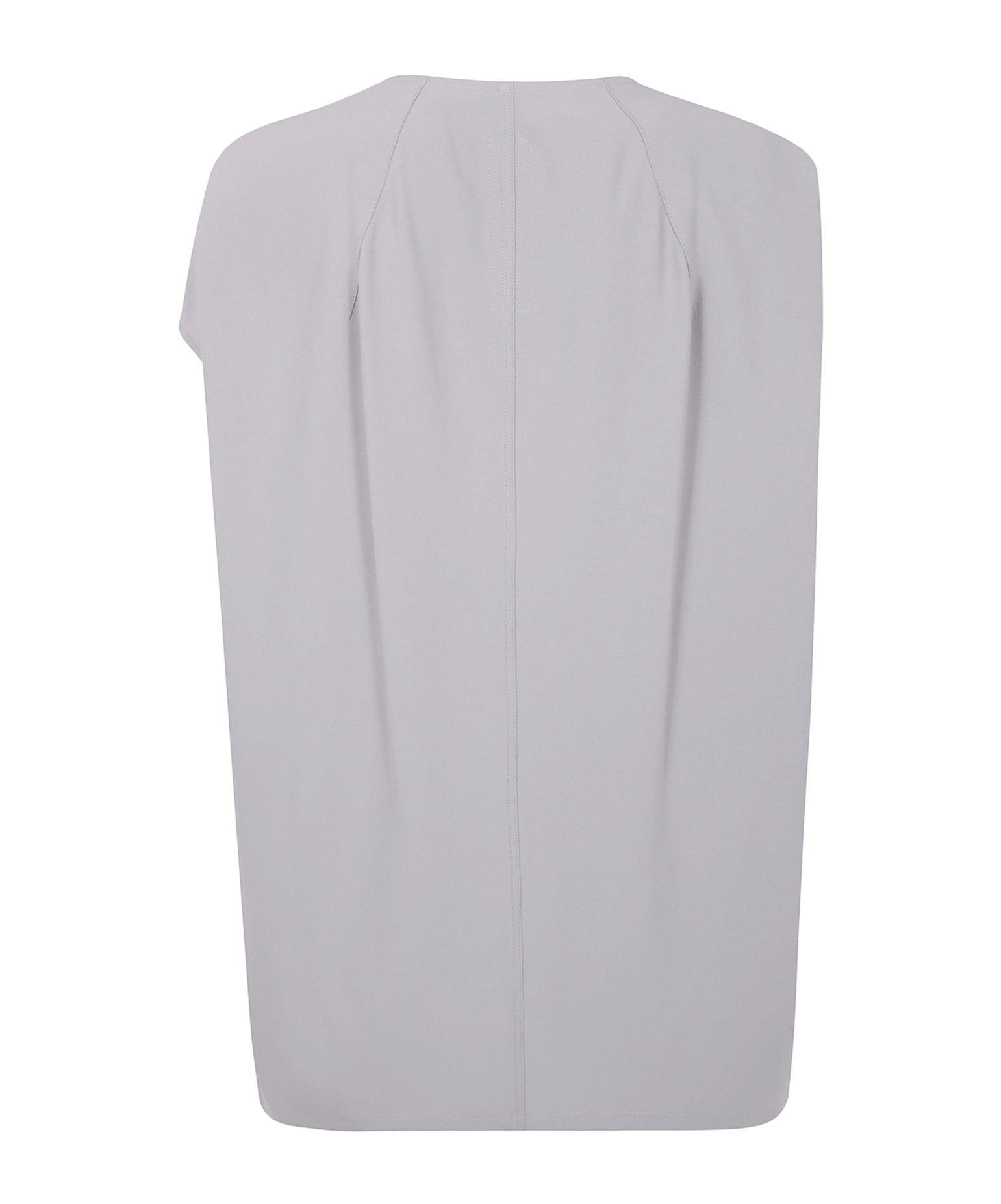 Rick Owens V-neck Short-sleeve Blouse In Gray