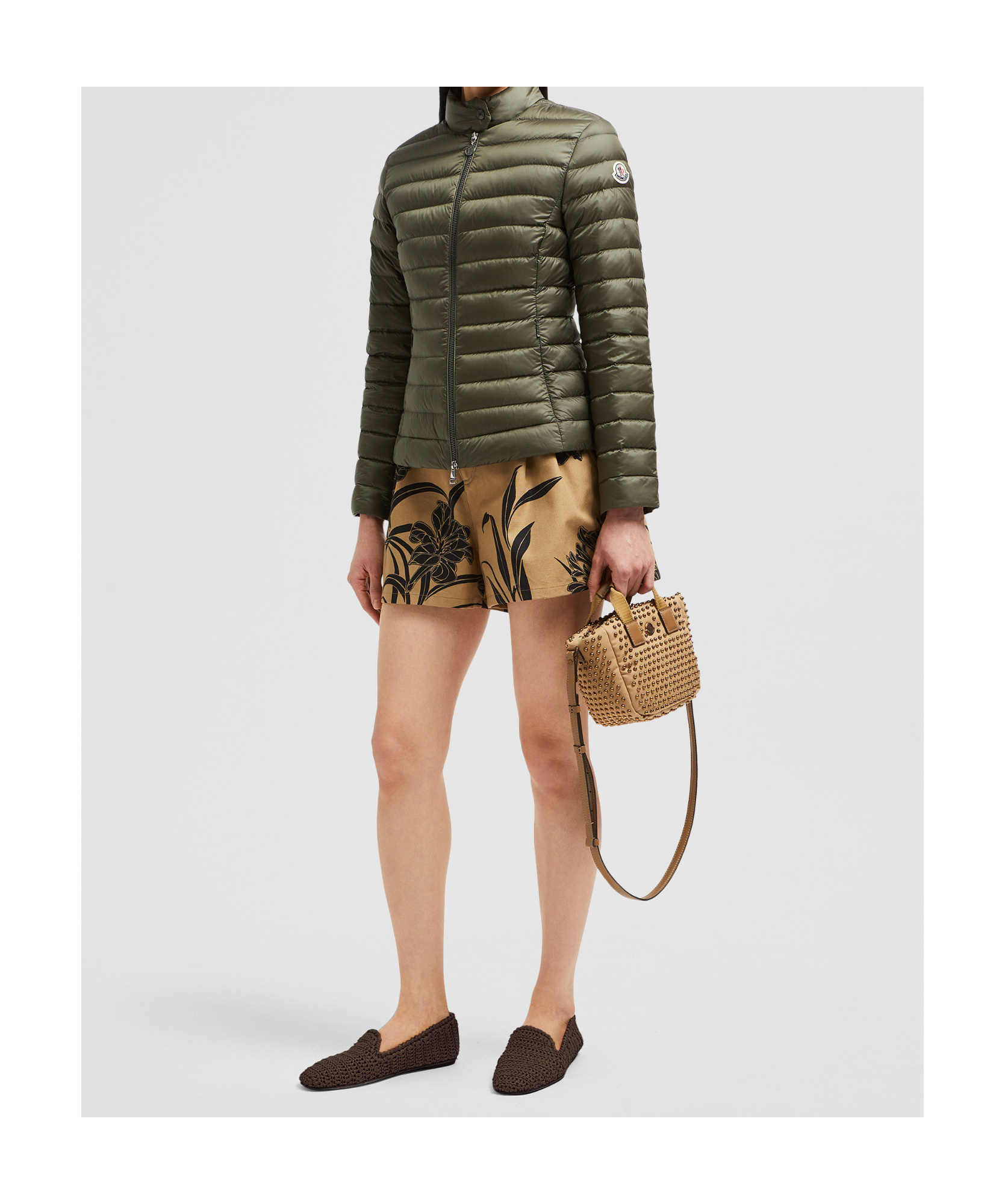 Moncler Green Igelle Short Down Jacket In Green
