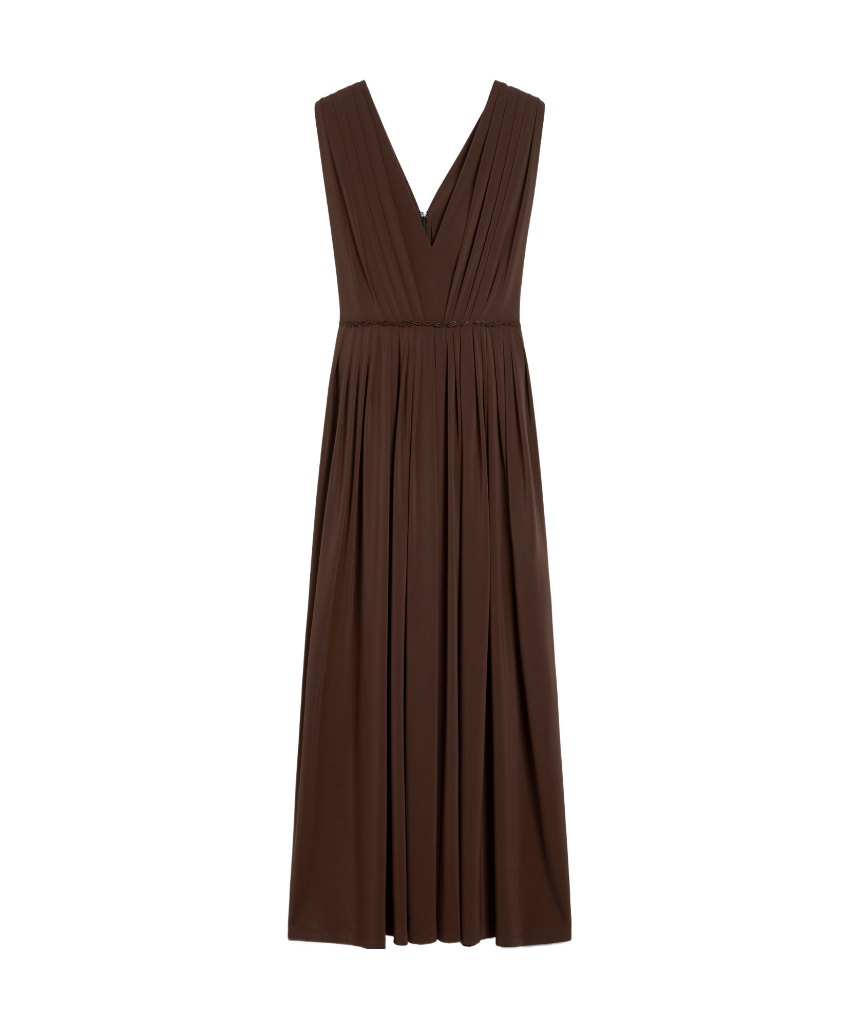 Max Mara Walter Stretch Jersey Long Dress In Red
