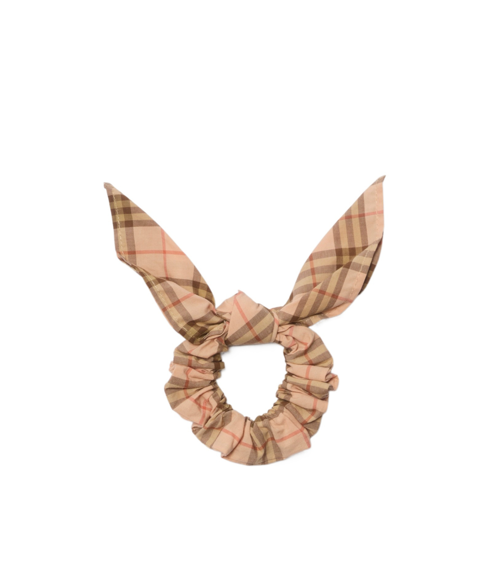 BURBERRY CHECK COTTON SCRUNCHIE
