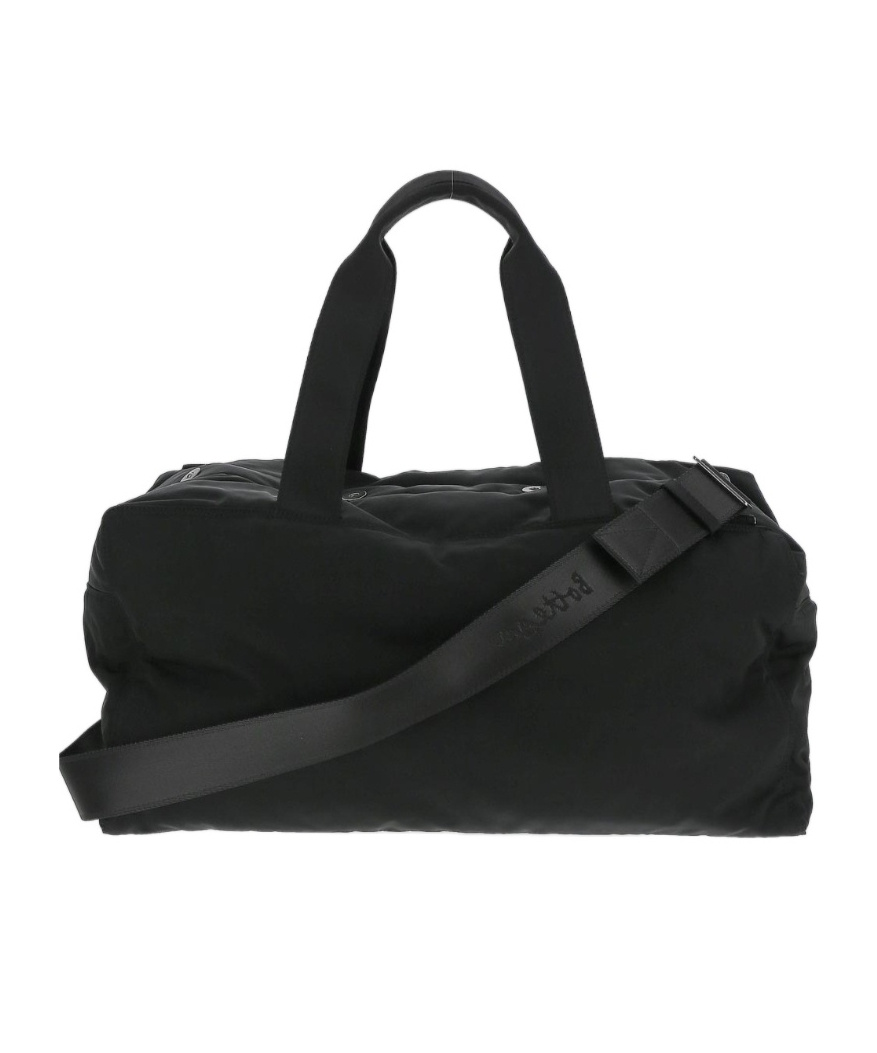 Bottega Veneta Logo Travel Bag In Black