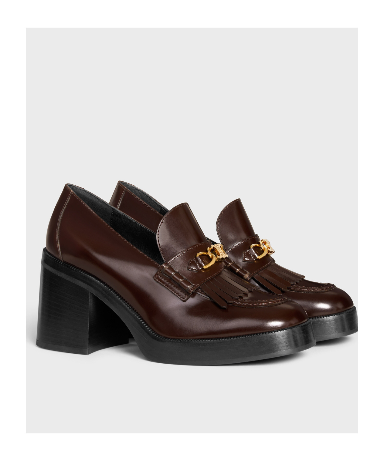 Celine Tess High Heels In Dark Brown