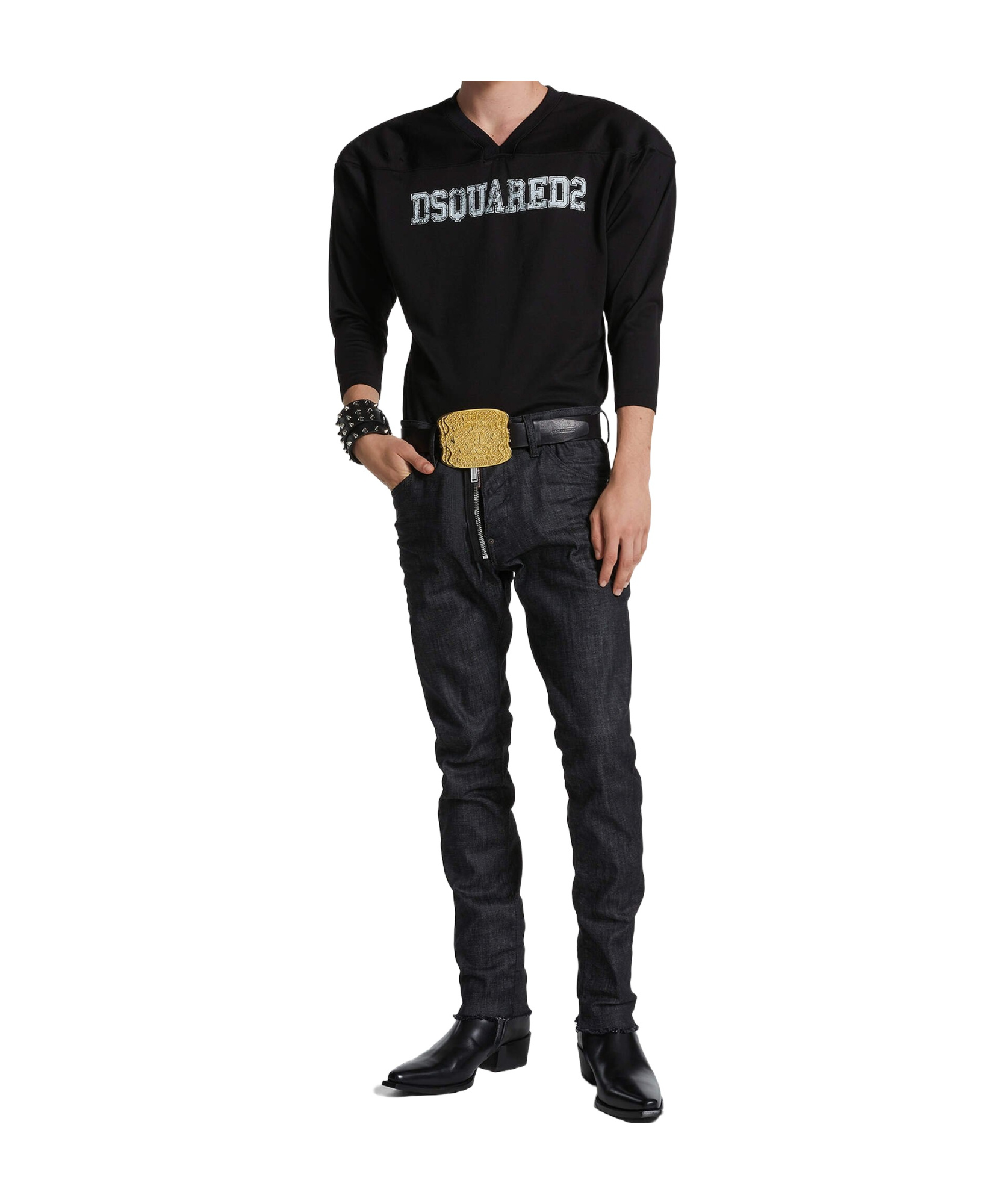 Dsquared2 Tapered Jeans In Black