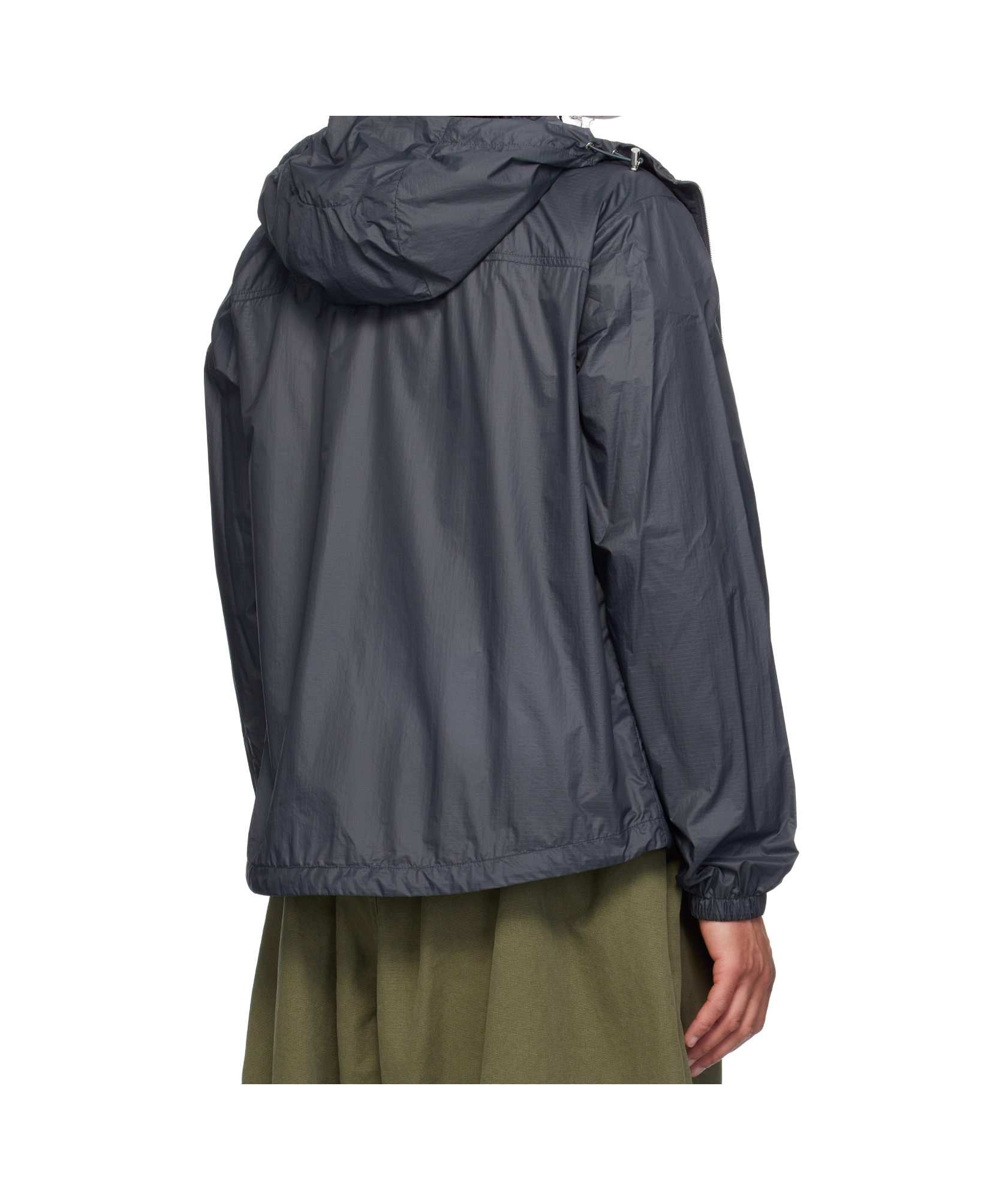 Moncler Gray Lamo Hooded Jacket In Black