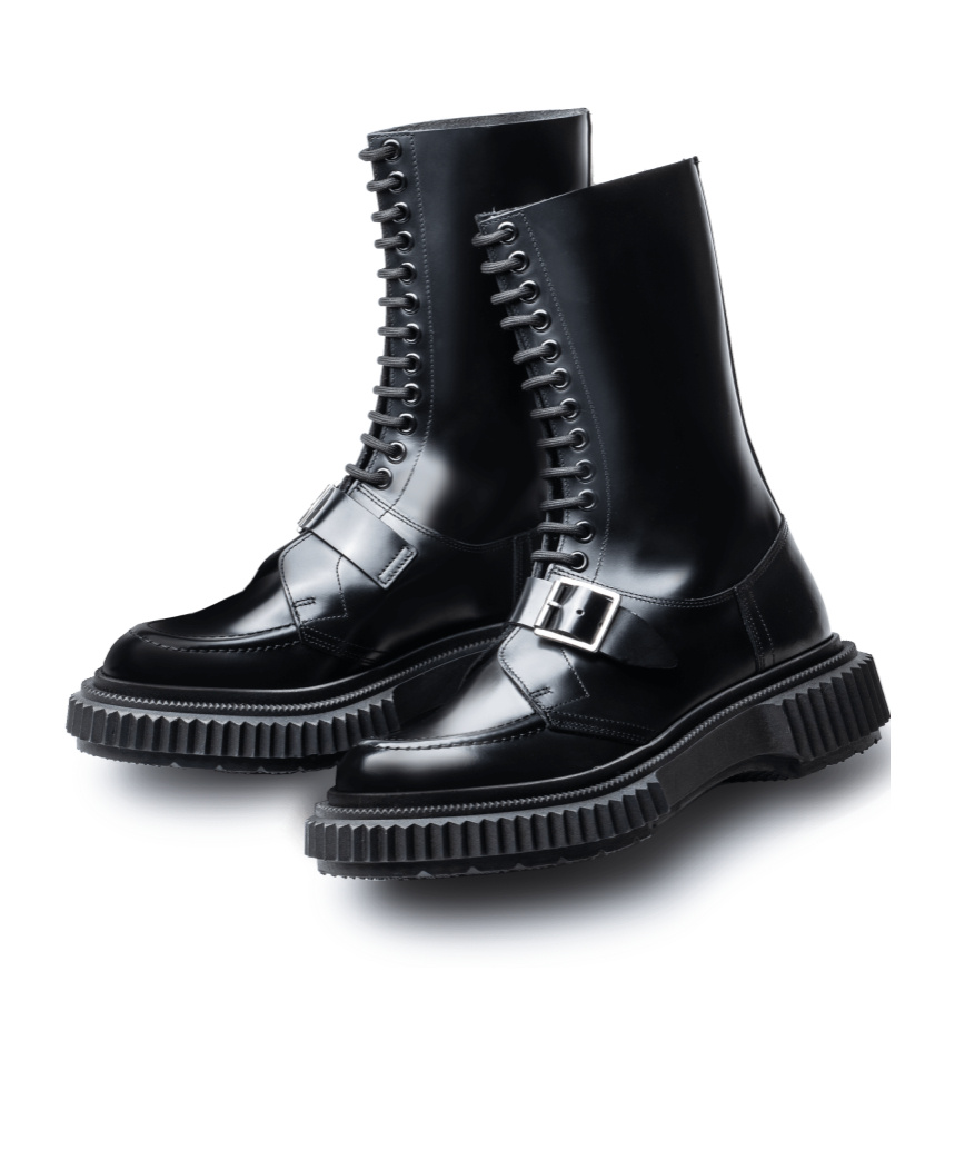 Adieu Type 195 Lace-up Boots In Black