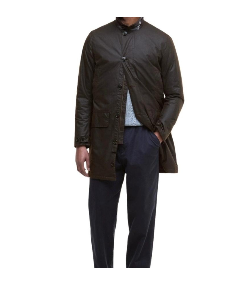 Barbour Long-sleeved Coat In Brown