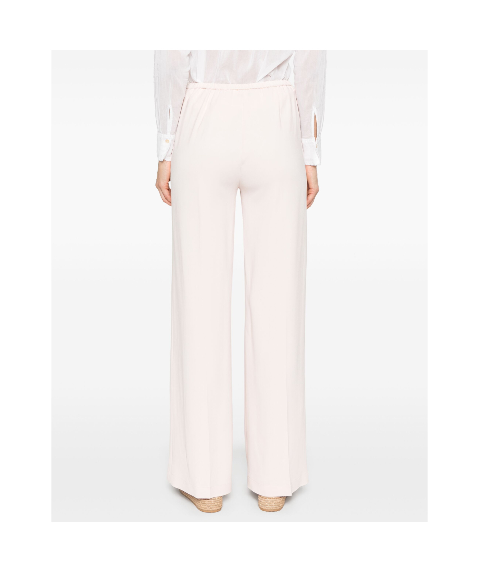 Shop Forte Forte Wide-leg Casual Pants In White