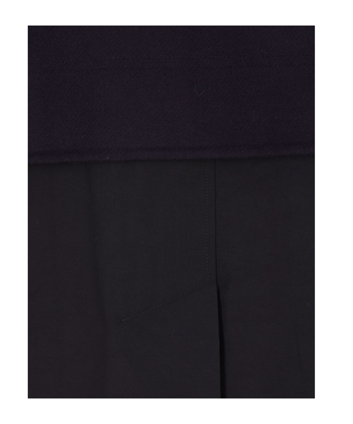 Plan C Hooded-buttoned Coat In Blue