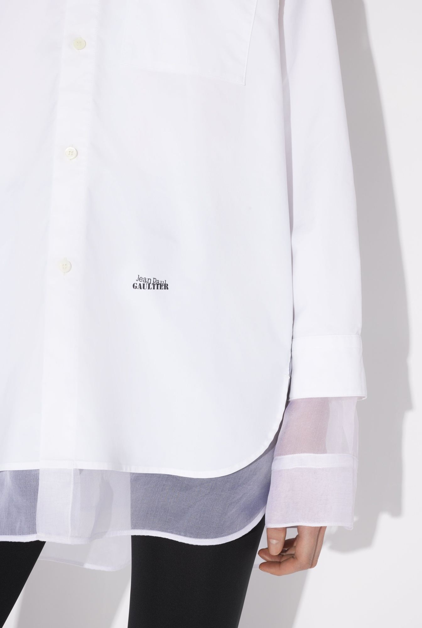 Jean Paul Gaultier Long-sleeved Shirt In White