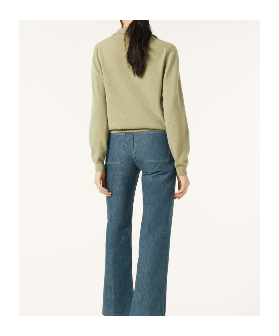 Shop Loro Piana Polo Sweater In Forest Land Green
