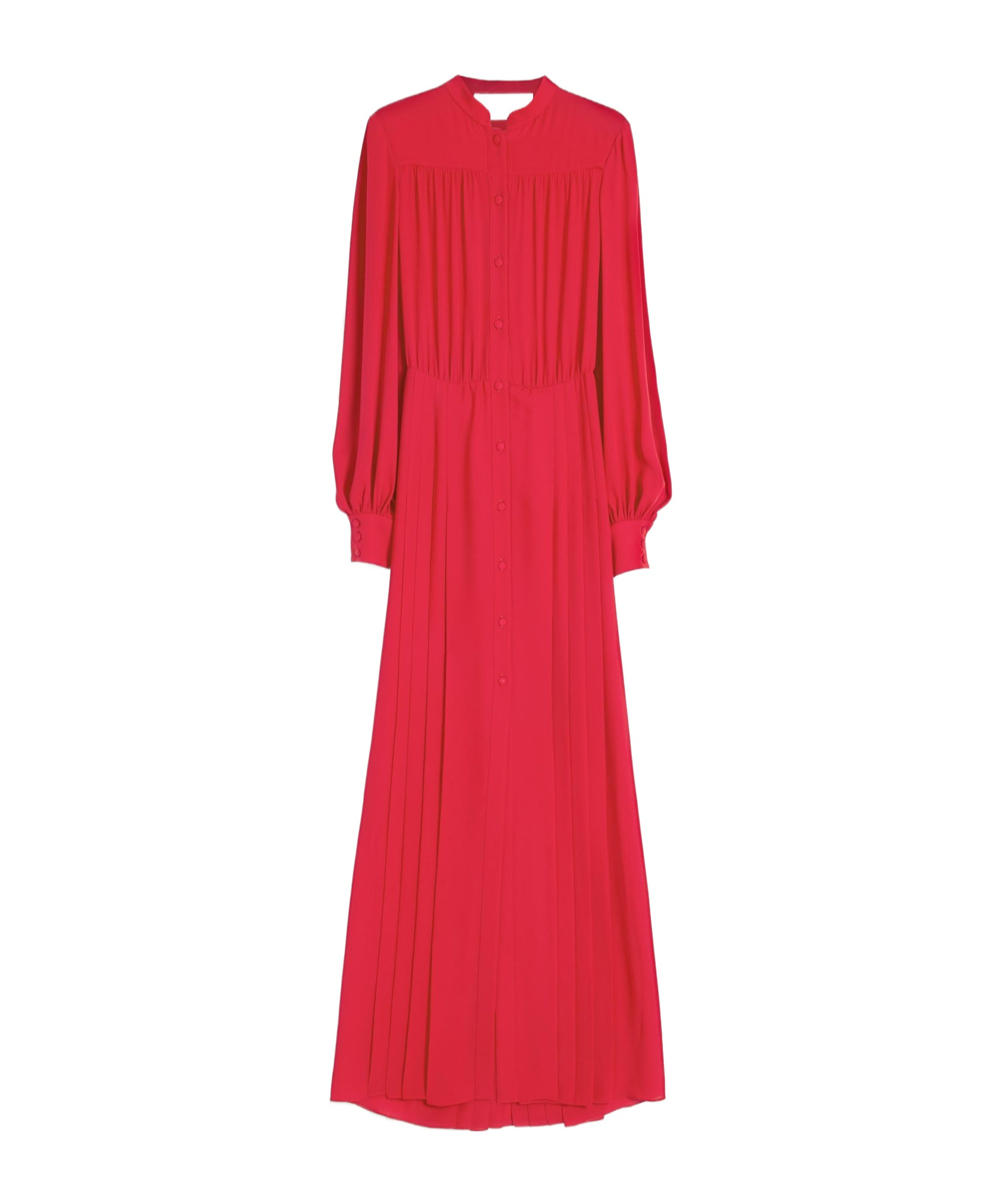Valentino Silk Georgette Gown In Red