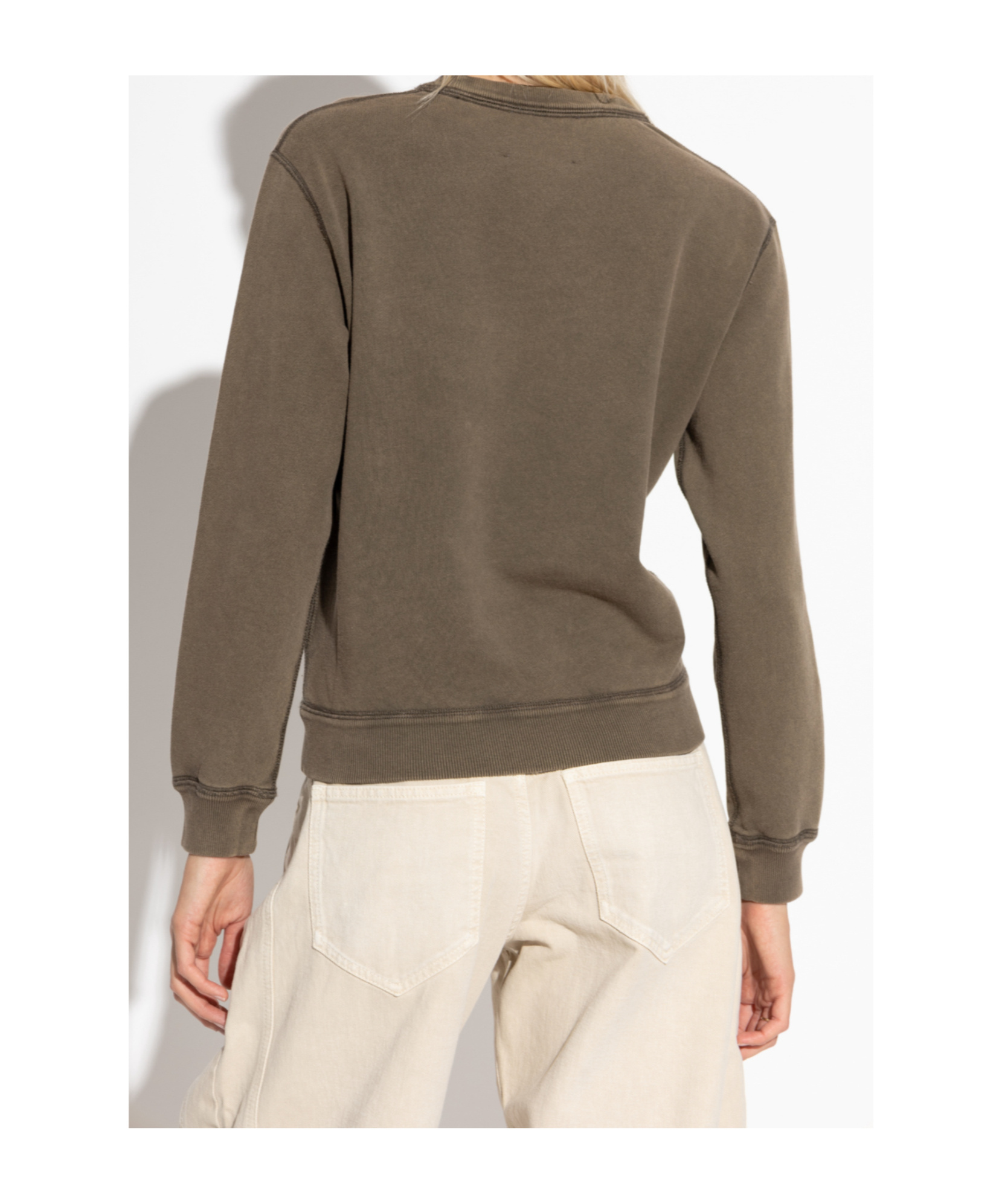 Isabel Marant Étoile Long Sleeve Sweatshirt In Green