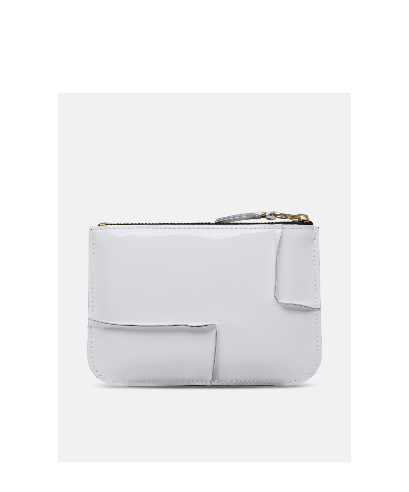 Comme Des Garçons Wallet Cdg Reversed Hem Serie Zipped Wallet In White