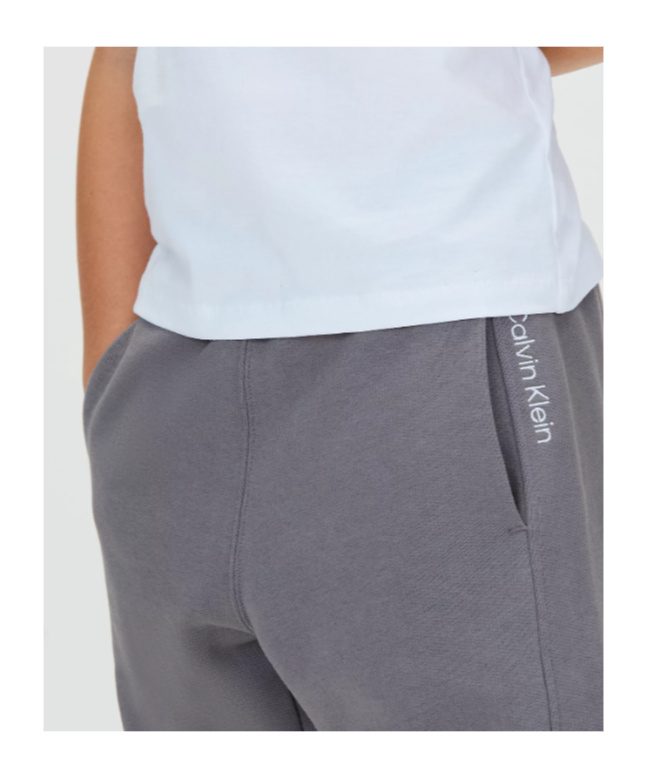 Calvin Klein Jeans Est.1978 Brushed Fleece Joggers In Gray