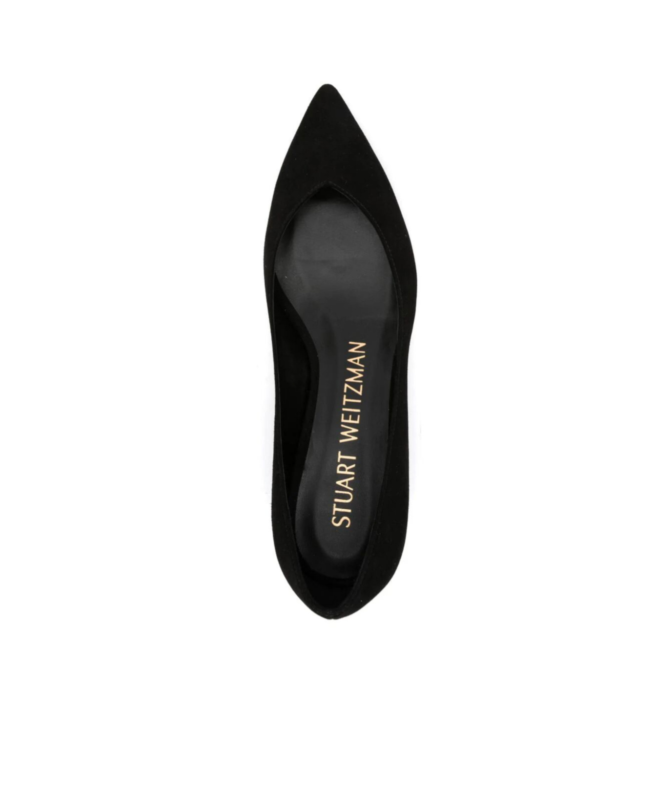 Stuart Weitzman Stuart Suede Kitten Pumps In Black