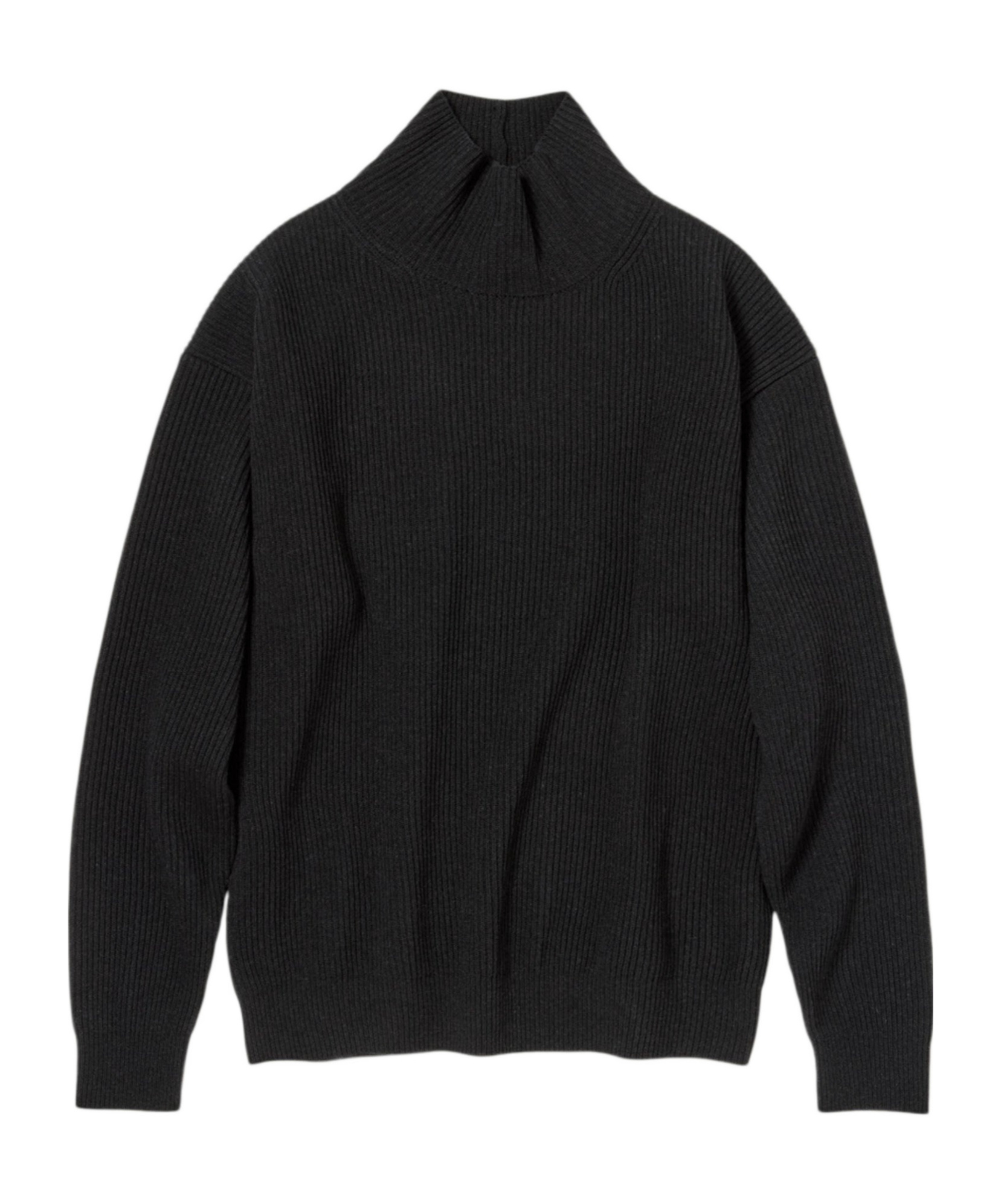 Auralee Long-sleeved Sweater In Black