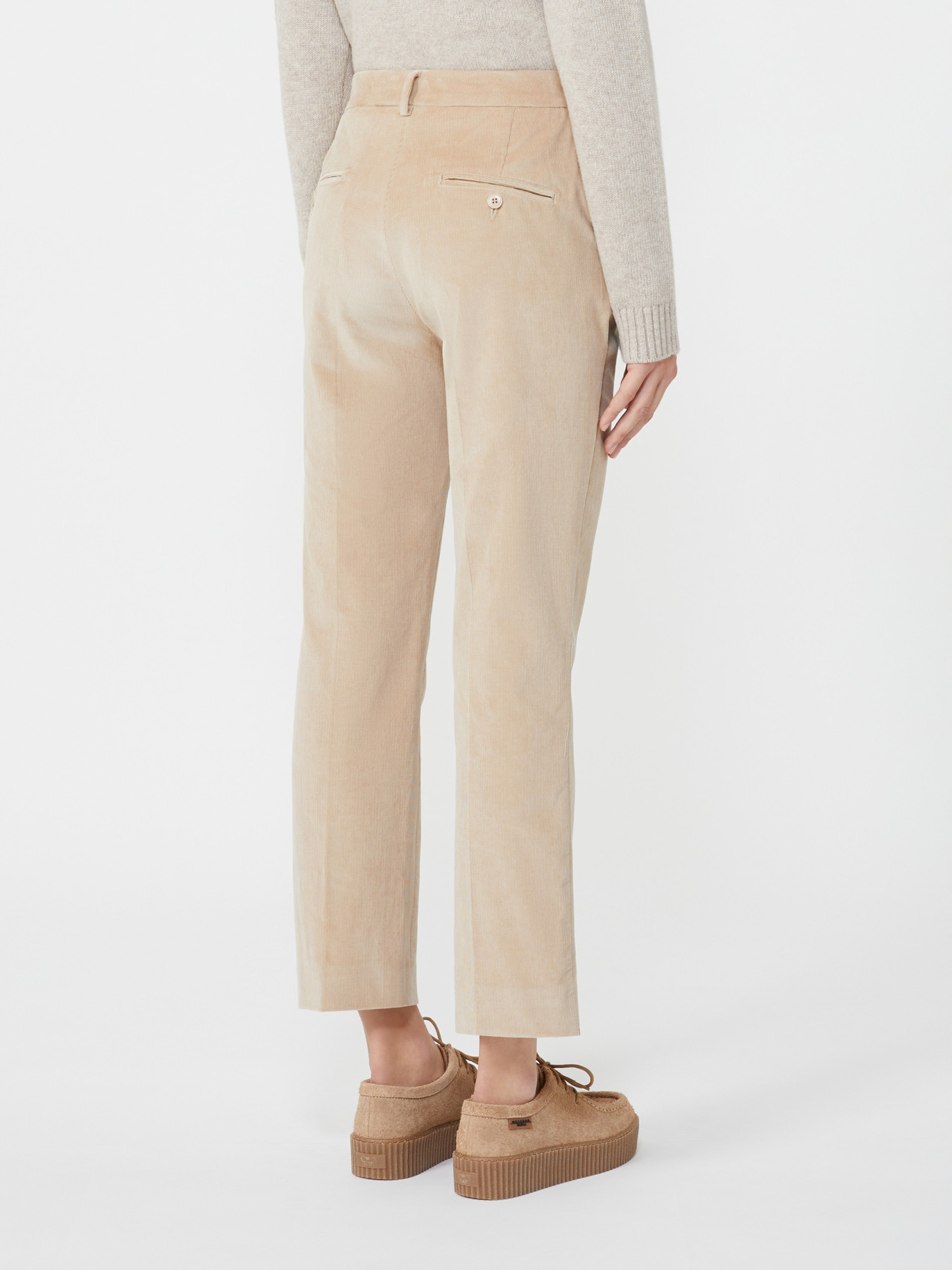 Weekend Max Mara Corduroy Pants In Neutral