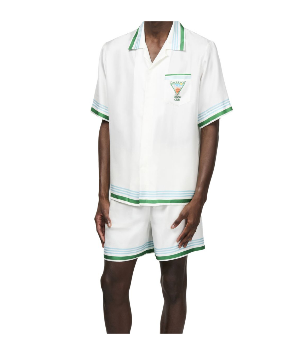 Shop Casablanca Short Sleeve Shirt In White