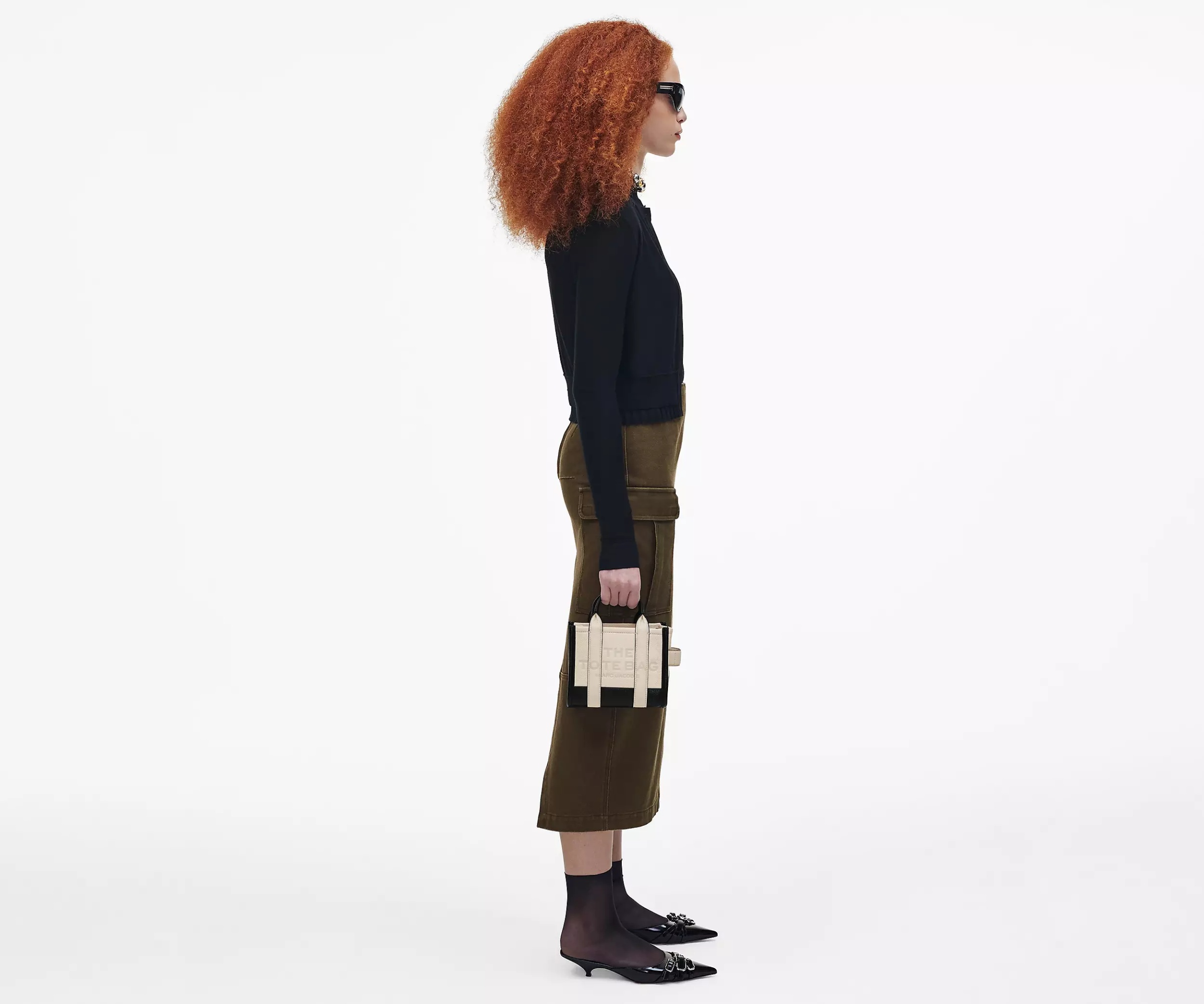 Marc Jacobs The Colorblock Crossbody Tote Bag In Nude