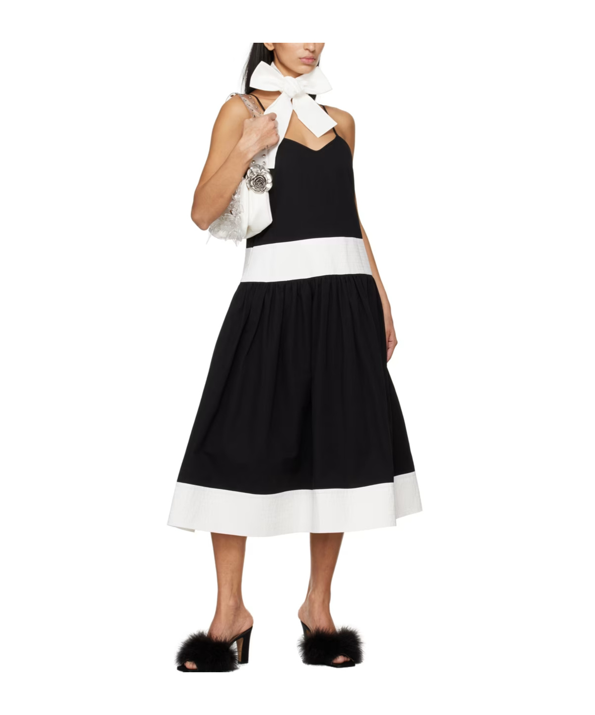 Kimhēkim Bicolor Dress In Black