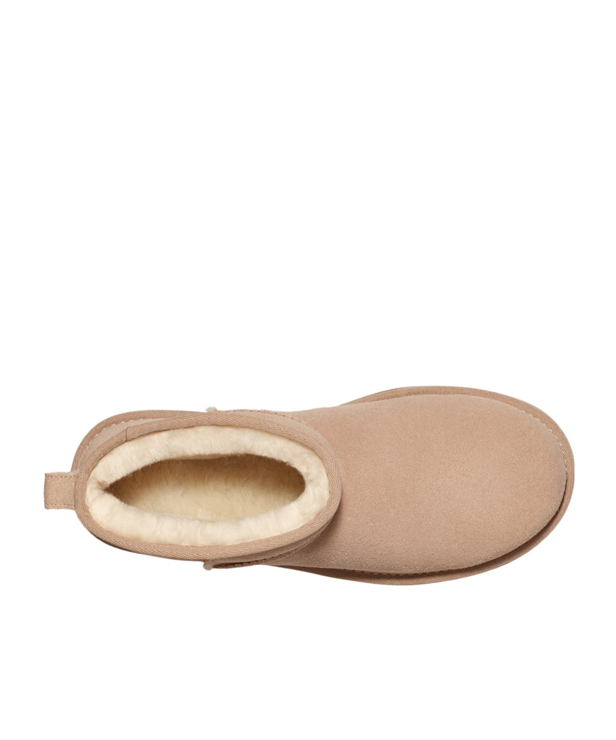 Ugg Womens Beige Classic Ultra Mini Suede And Shearling Platform Ankle Boots Eur 38/5 Uk In Brown
