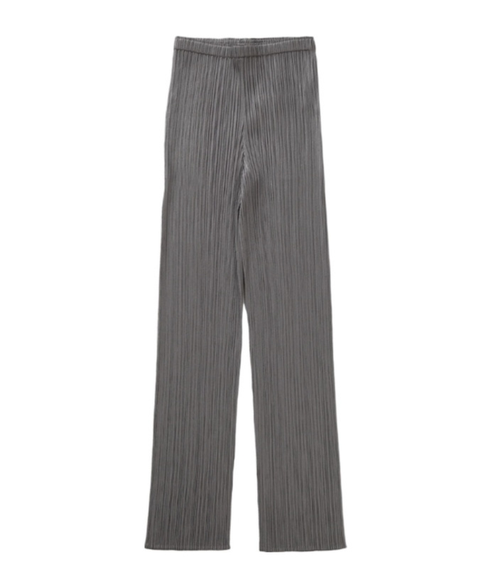 Issey Miyake Pleated Straight-leg Trousers In Grey