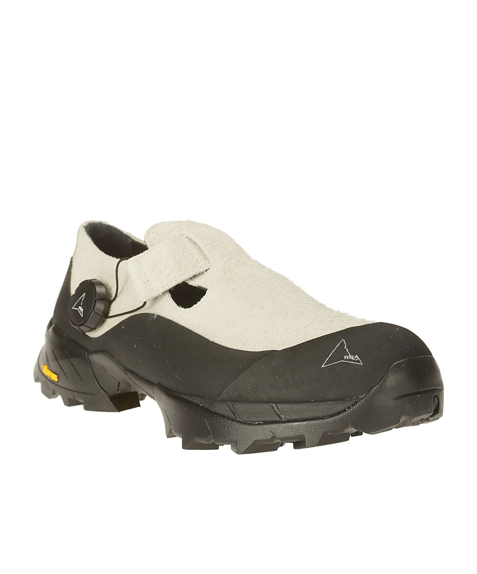 Roa Mary Jane Suede-trimmed Sneakers In Black
