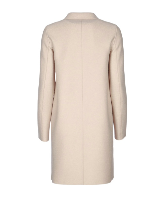 Harris Wharf London Women Button Up Boxy Coat Pressed Wool In Multi