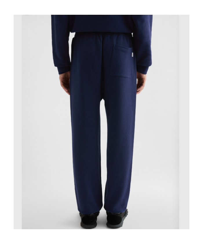 Jil Sander Cotton Joggers With Back Pocket And Elastic Waistband In Blue