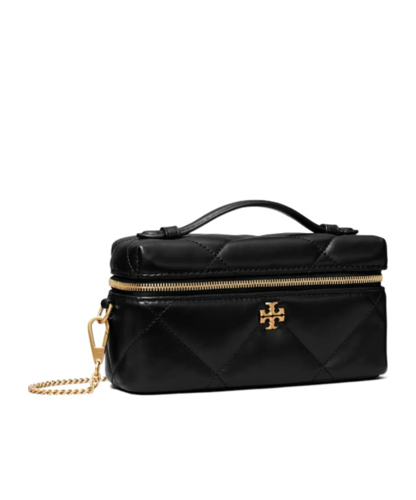 Tory Burch Kira Diamond-quilted Mini Bag In Black