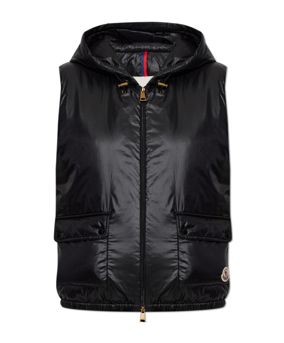 Moncler Sleeveless Down Vest In Black