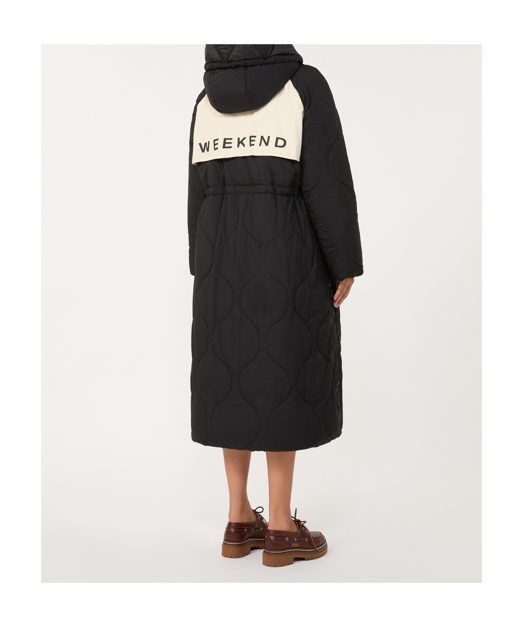 Weekend Max Mara Long-sleeved Cotton Jacket In Black