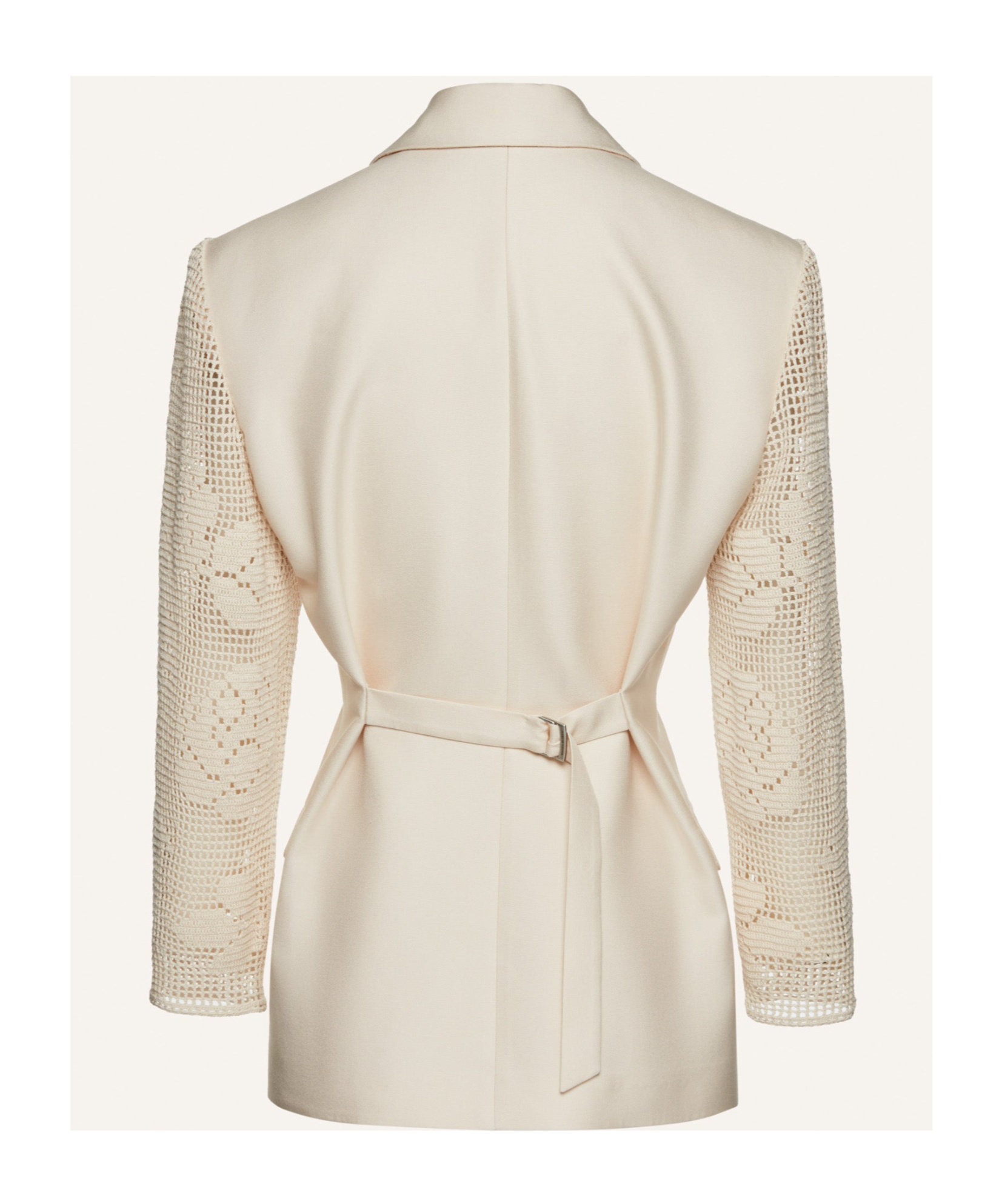 Shop Magda Butrym Stitched Suit Coat In Nude