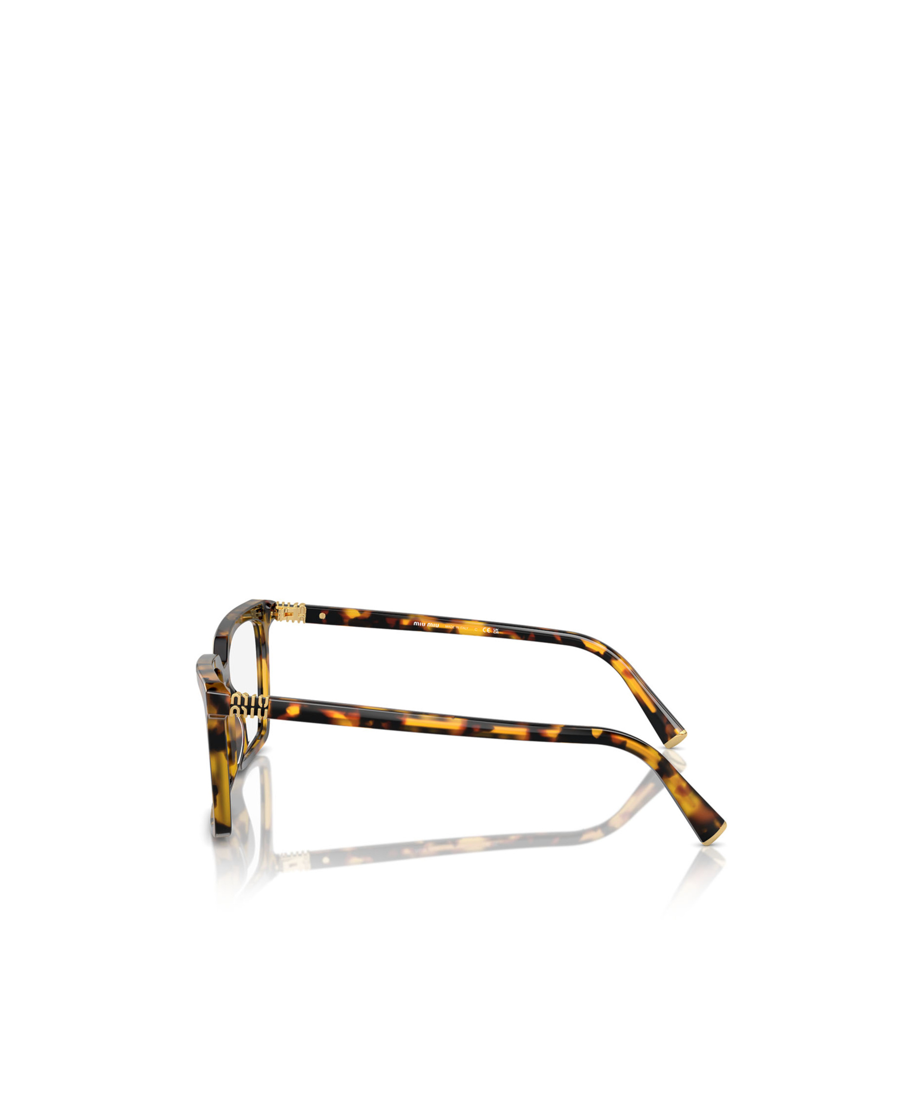 Miu Miu Logo Flat Mirror In Black