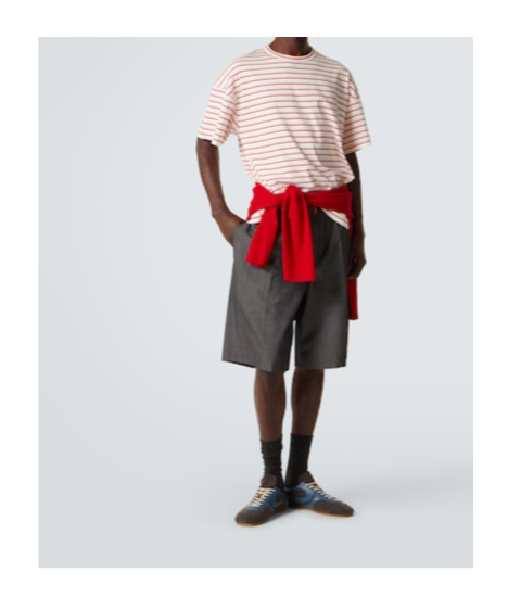Plan C Striped T-shirt In White